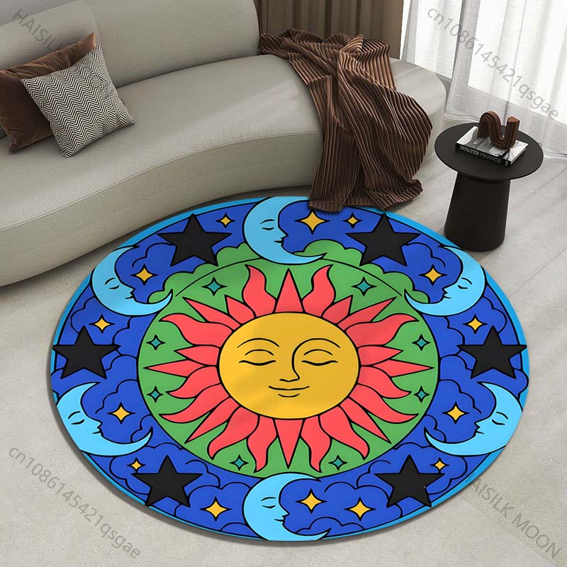 Commercial Printing And Design - Colorful sun, moon, and star design