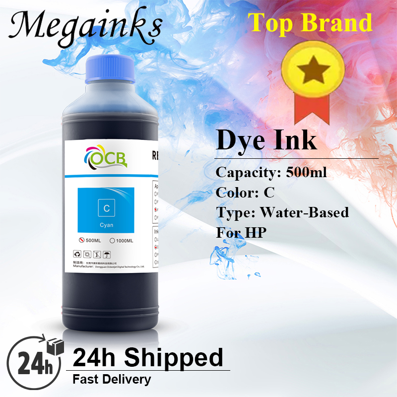 500ML 6 Color Dye Ink for HP 7 - Solvent Printer Ink ulasan dan harga