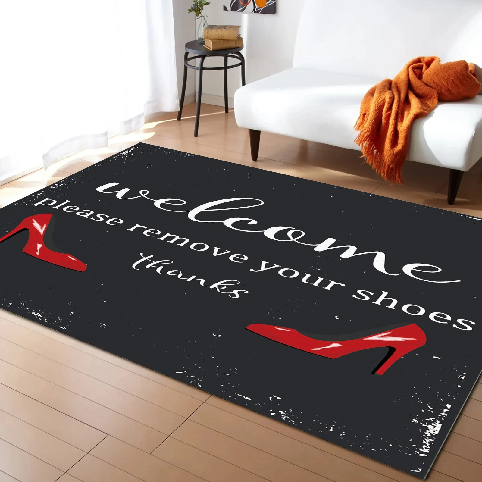 Red High Heel Print Area Rug,  - Commercial Printing Supplies Usa ulasan dan harga