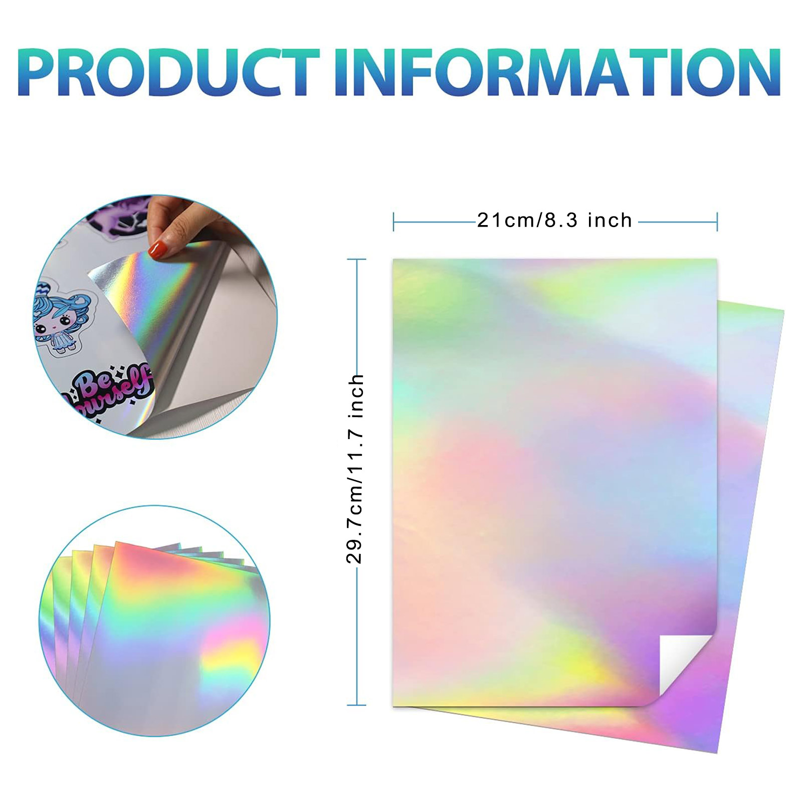 10sheets A4 Holographic Printa - Commercial Vinyl Printing ulasan dan harga