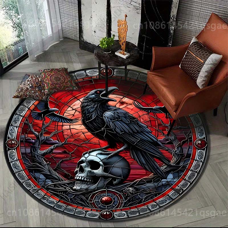 Multiple sizes Raven skull the - Commercial Glass Printing ulasan dan harga