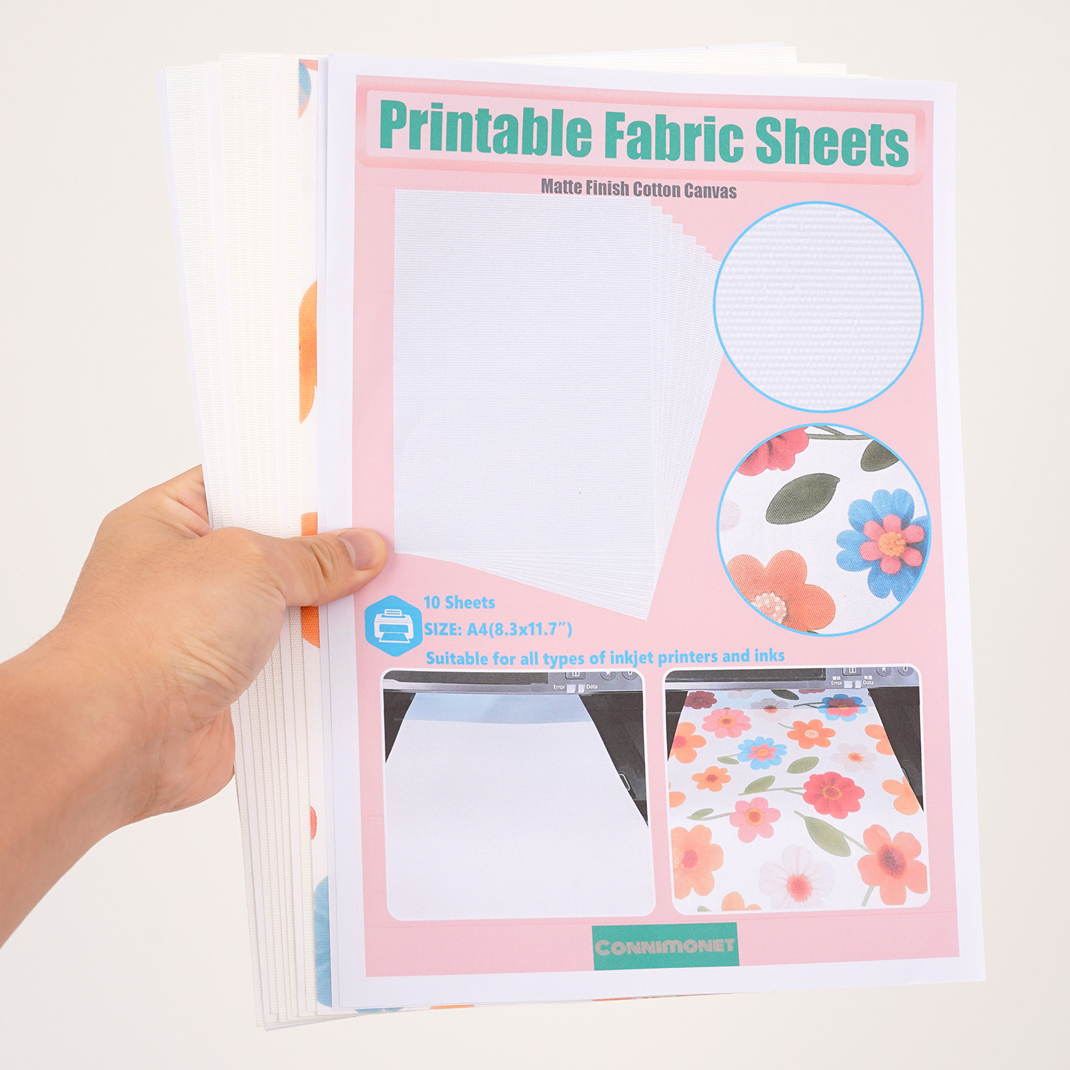 5pcs/10pcs Printable White Cot - Commercial Fabric Printing Machine ulasan dan harga