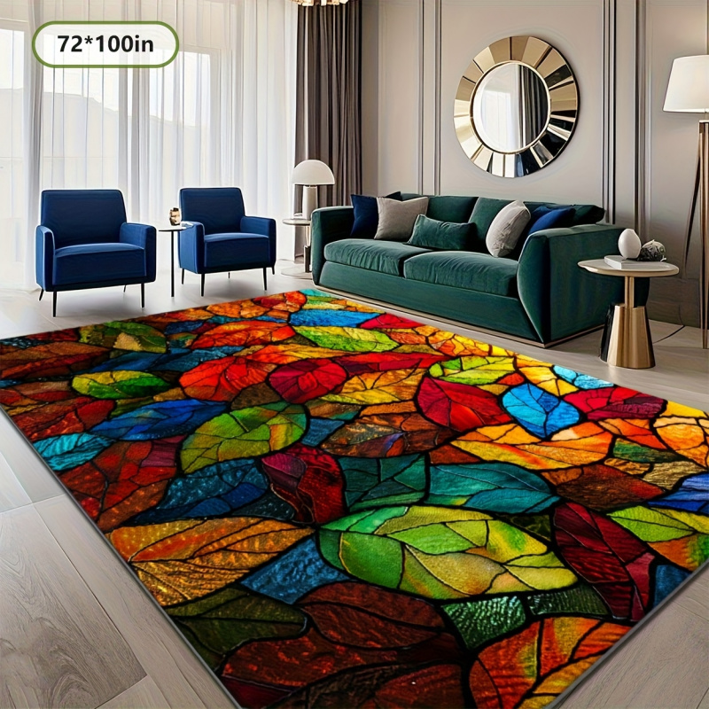 VIKAMA Stained Glass Leaf Prin - Commercial Glass Printing ulasan dan harga