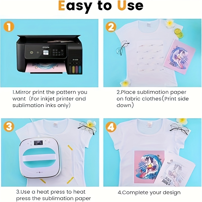 100 Sheets A4 Sublimation Pape - Commercial Fabric Printing Machine ulasan dan harga