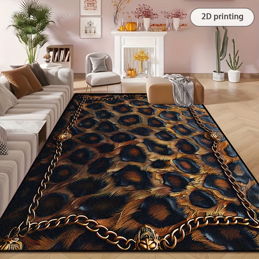 Leopard Printed Rug, Stylish B - Commercial Printing And Design ulasan dan harga