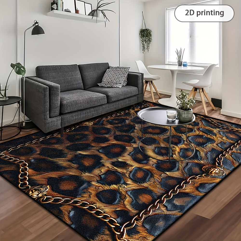 Leopard Printed Rug, Stylish B - Commercial Printing And Design ulasan dan harga