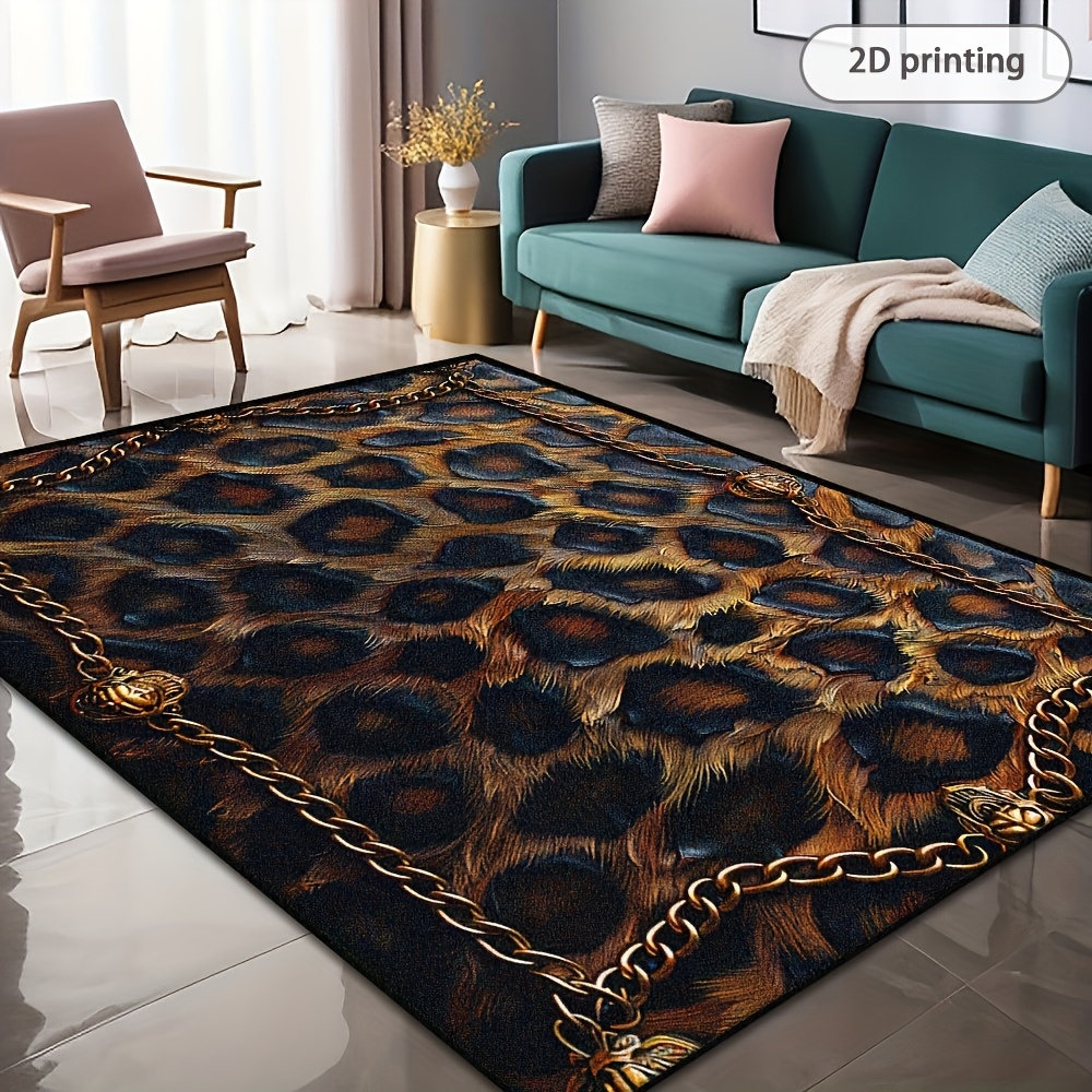 Leopard Printed Rug, Stylish B - Commercial Printing And Design ulasan dan harga