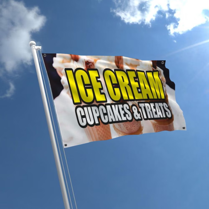 Custom Advertising Flags With  - Commercial Printing Terms ulasan dan harga