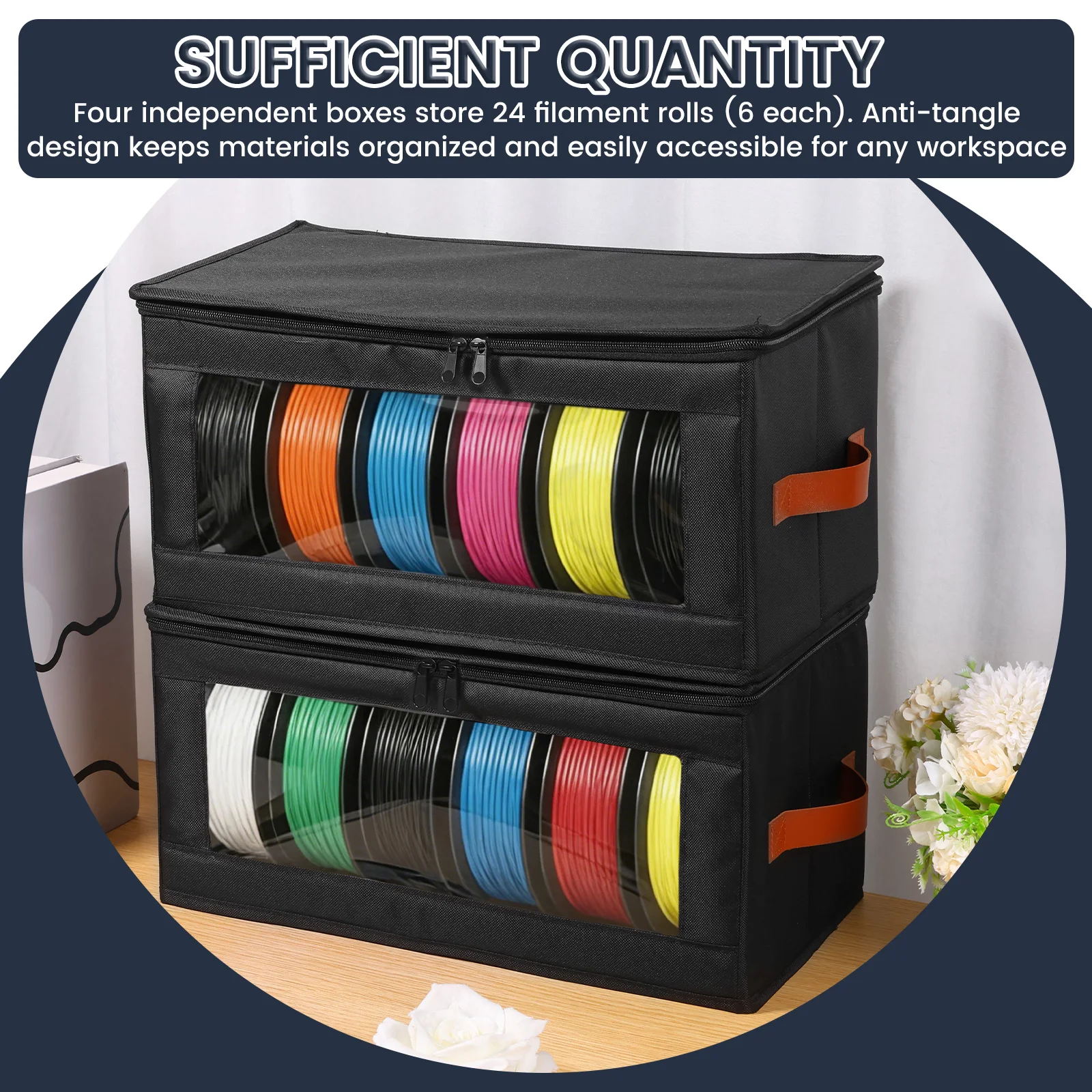 4Pcs Filament Storage Box Larg - Commercial Fabric Printing Machine ulasan dan harga