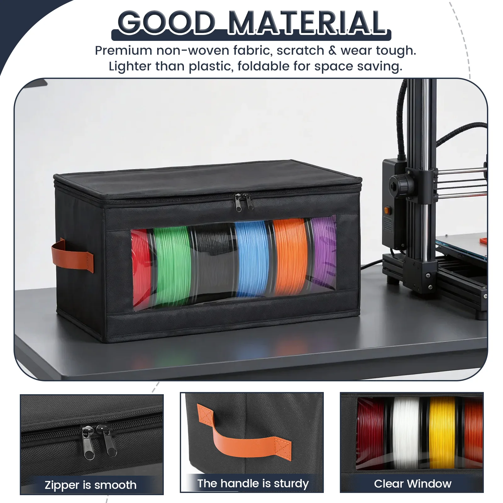 4Pcs Filament Storage Box Larg - Commercial Fabric Printing Machine ulasan dan harga