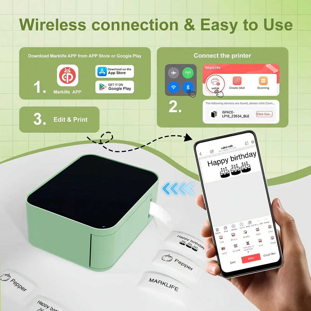 Marklife P15 Portable Printer  - Commercial Printing Network ulasan dan harga