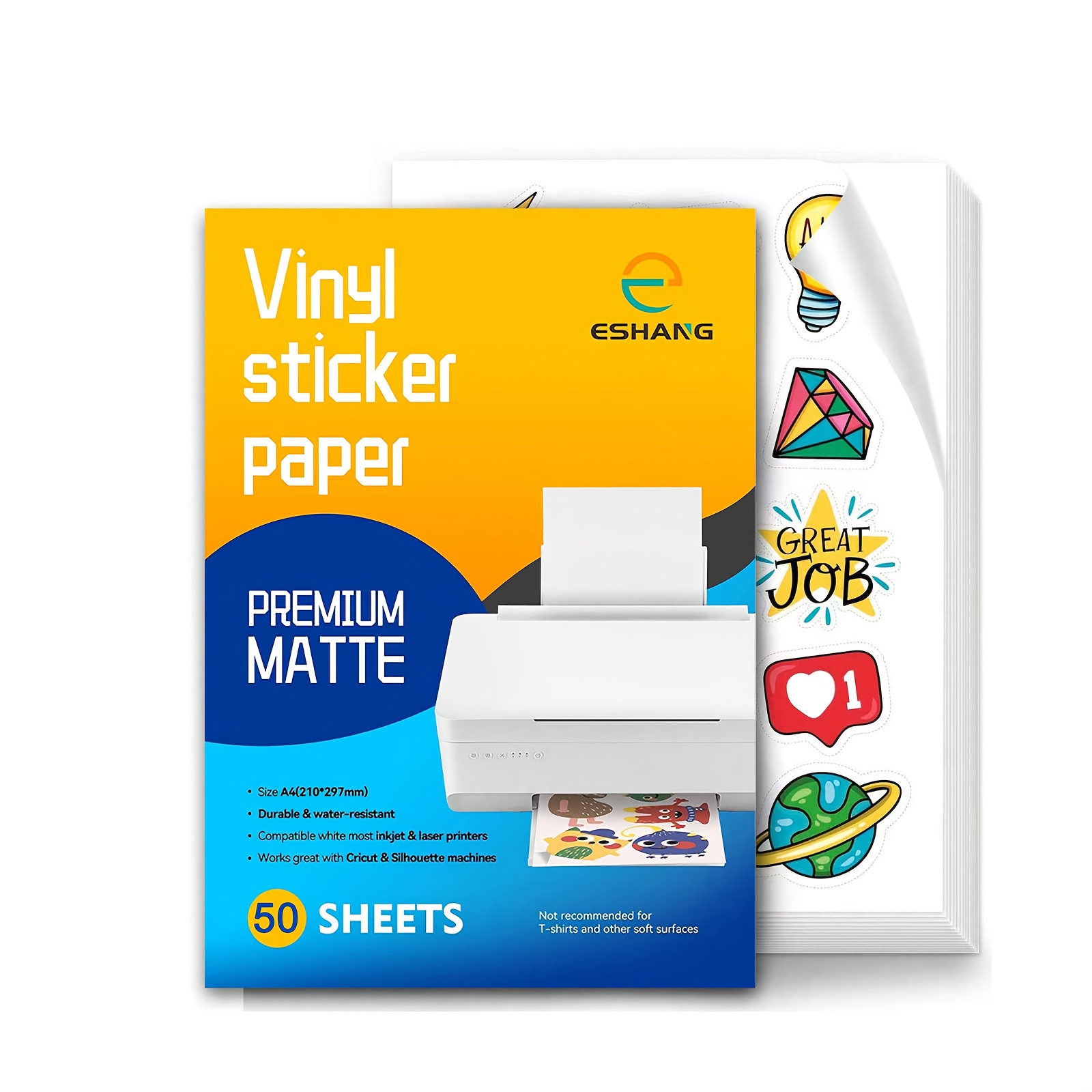 50 Sheets A4 PET Printable Vin - Commercial Vinyl Printing ulasan dan harga