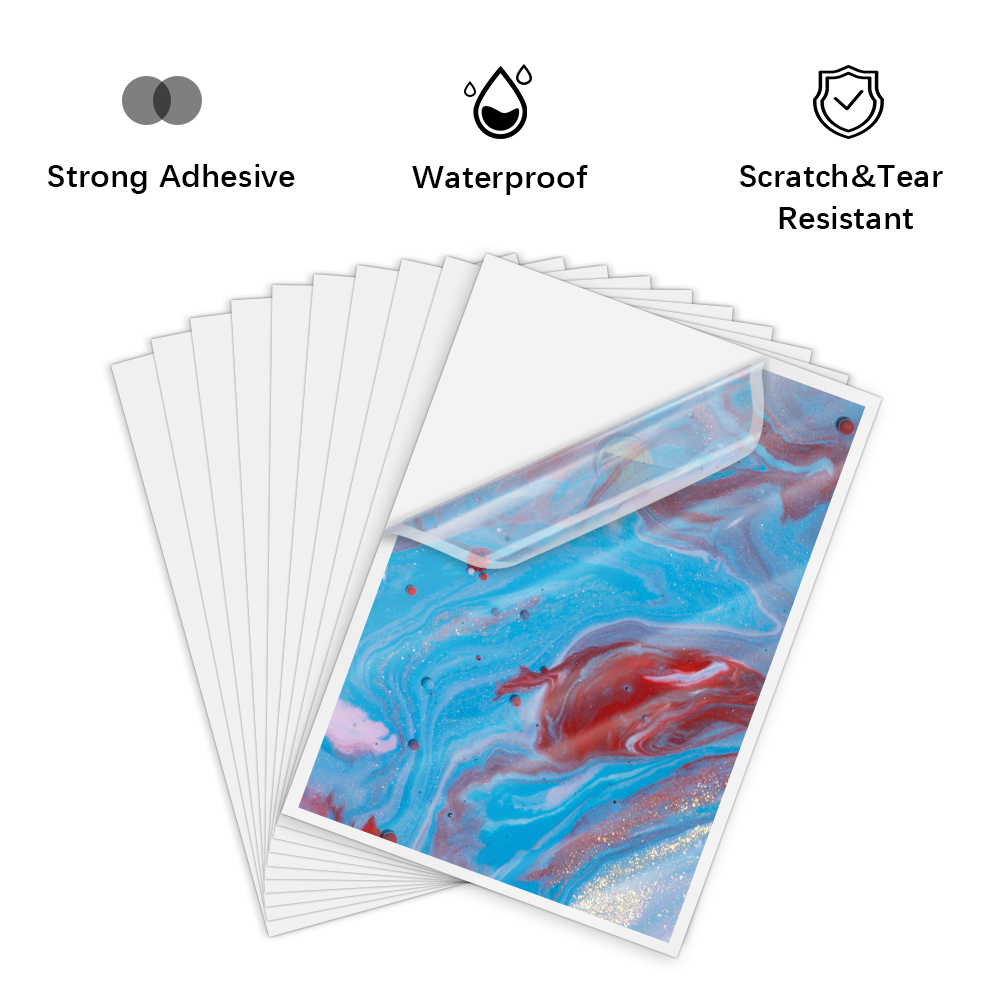10 Sheets Transparent Printabl - Commercial Vinyl Printing ulasan dan harga