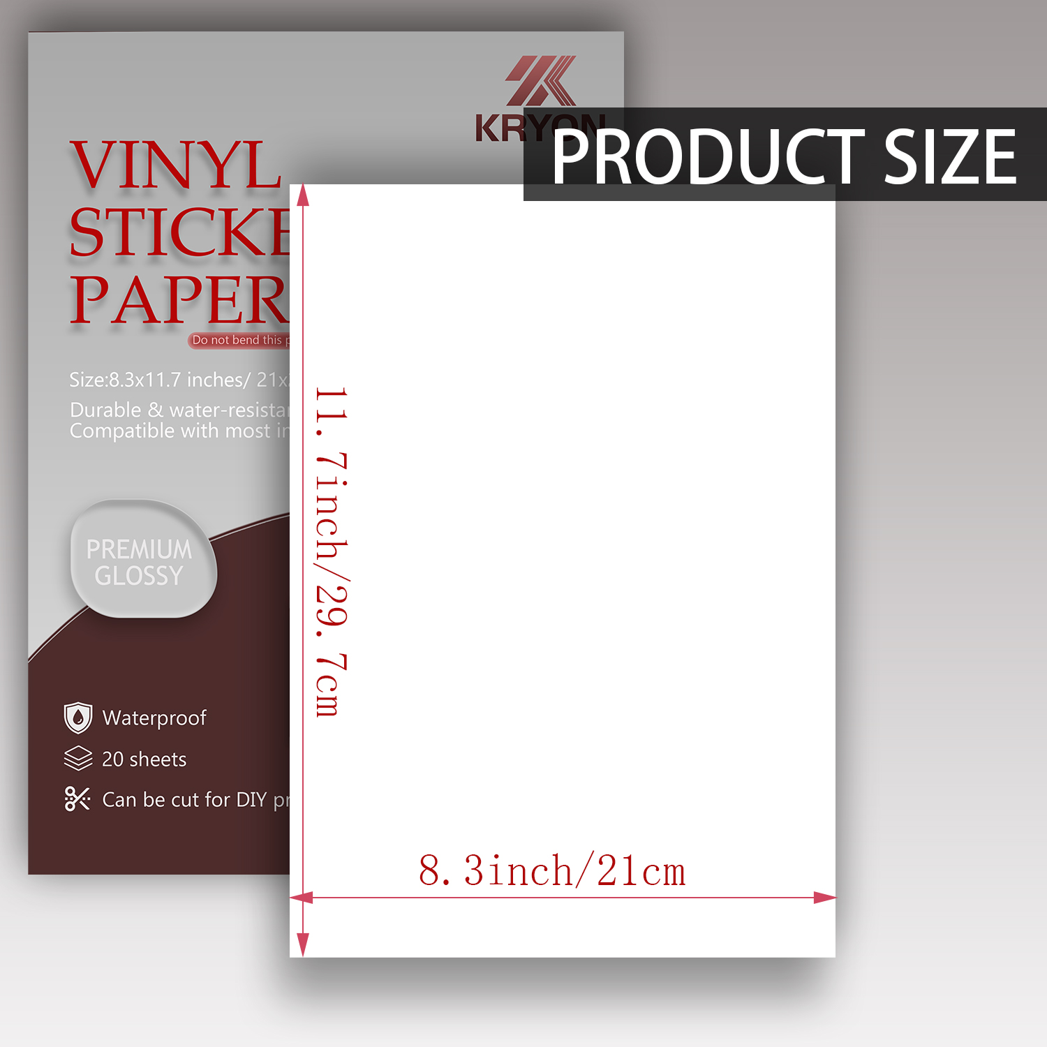 Glossy White Printable Vinyl S - Commercial Vinyl Printing ulasan dan harga