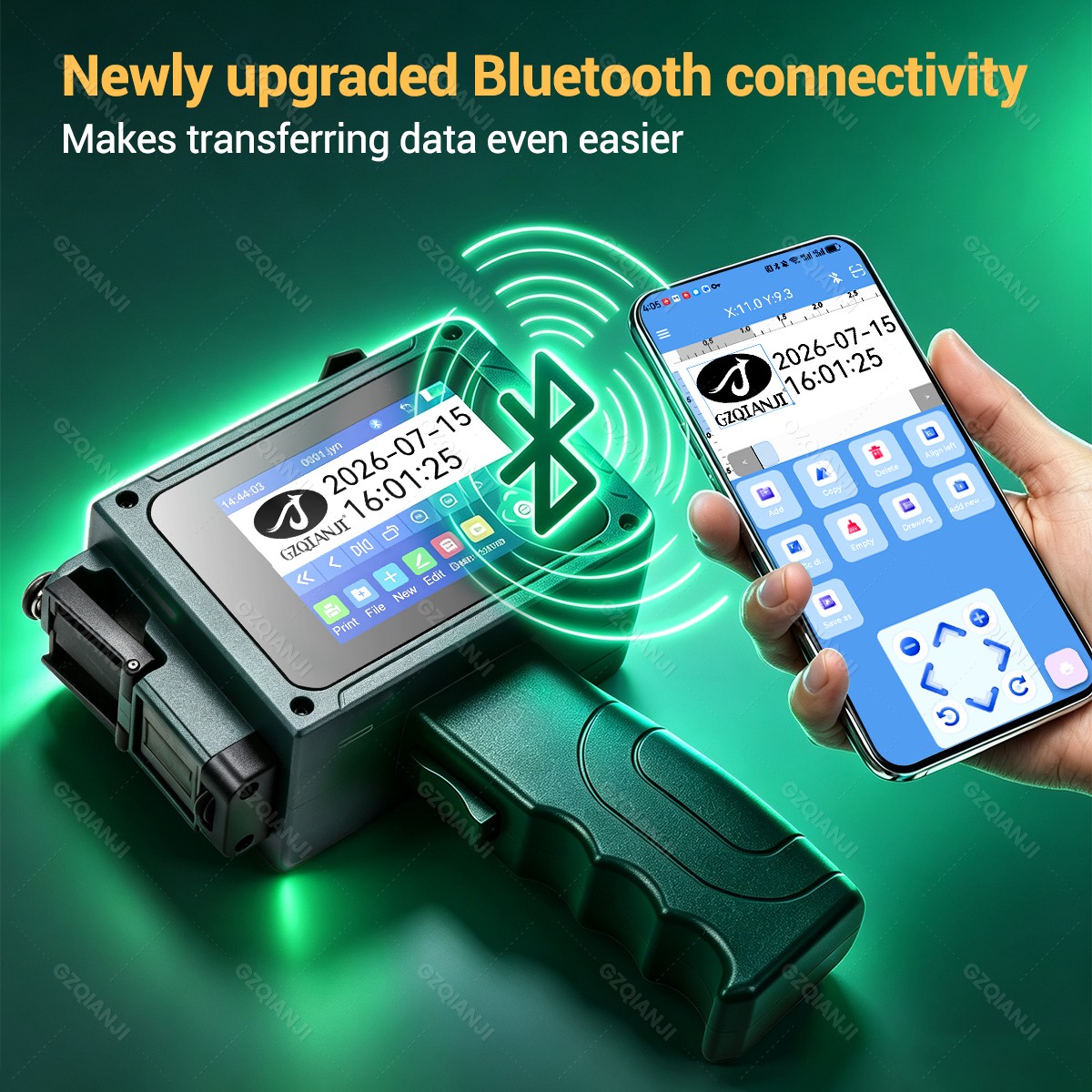 Bluetooth 12.7mm Mini Inkjet P - Commercial Printing Network ulasan dan harga