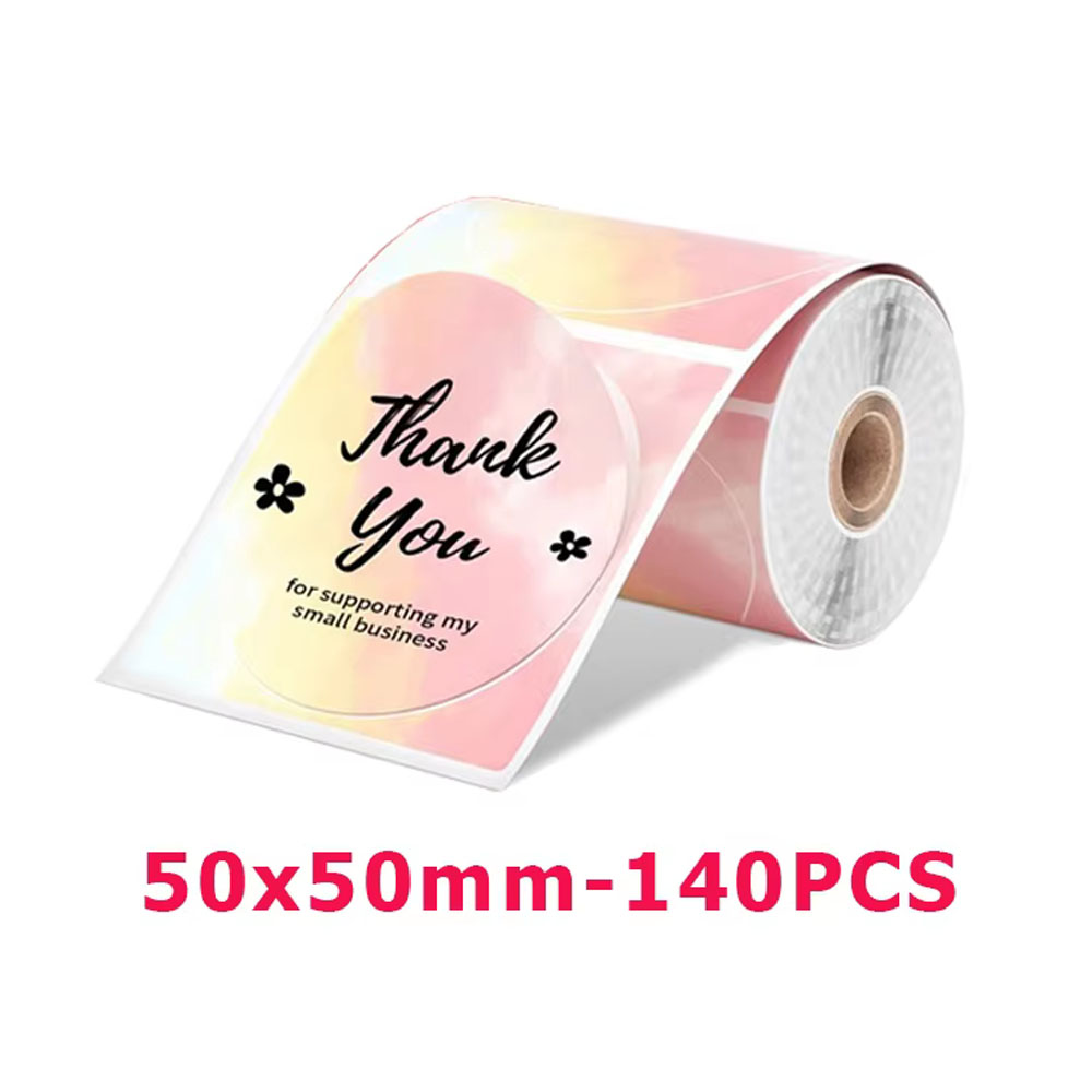 1Roll Round Circle Thermal Pap - Commercial Printer ulasan dan harga