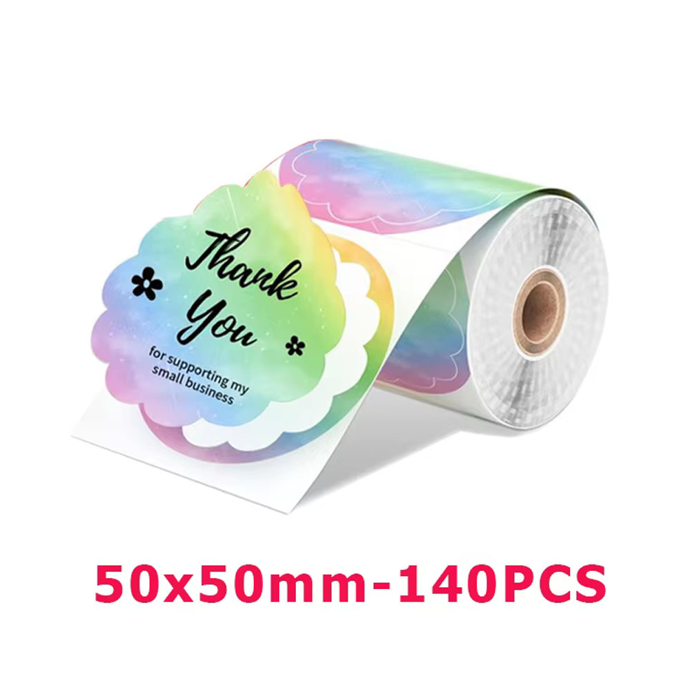1Roll Round Circle Thermal Pap - Commercial Printer ulasan dan harga