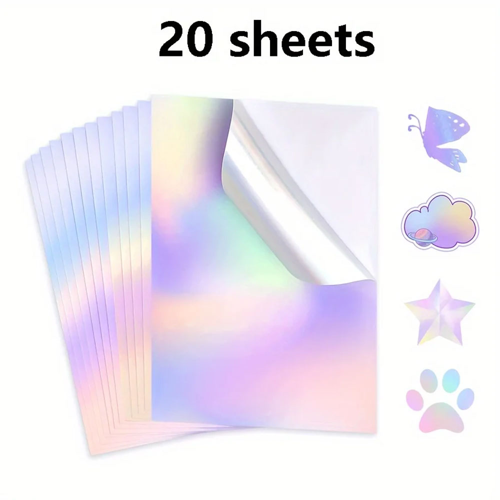20 Sheets A4 Printable Hologra - Commercial Vinyl Printing ulasan dan harga