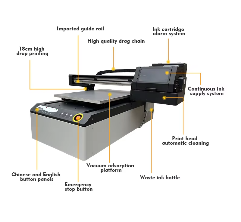 6090 UV Flatbed Printer XP600  - Commercial Glass Printing ulasan dan harga