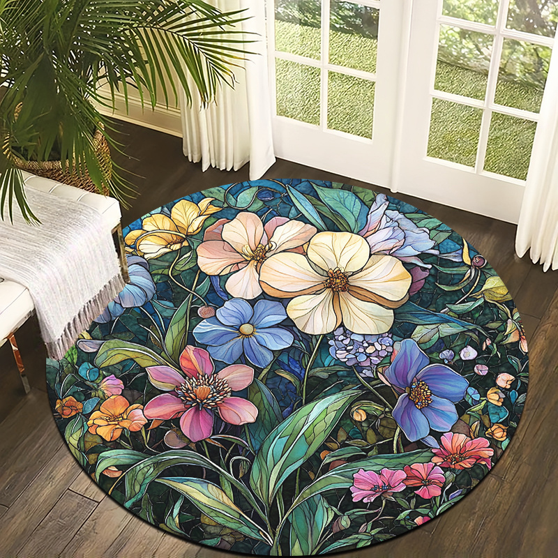 Dark Teal Background Stained G - Commercial Glass Printing ulasan dan harga