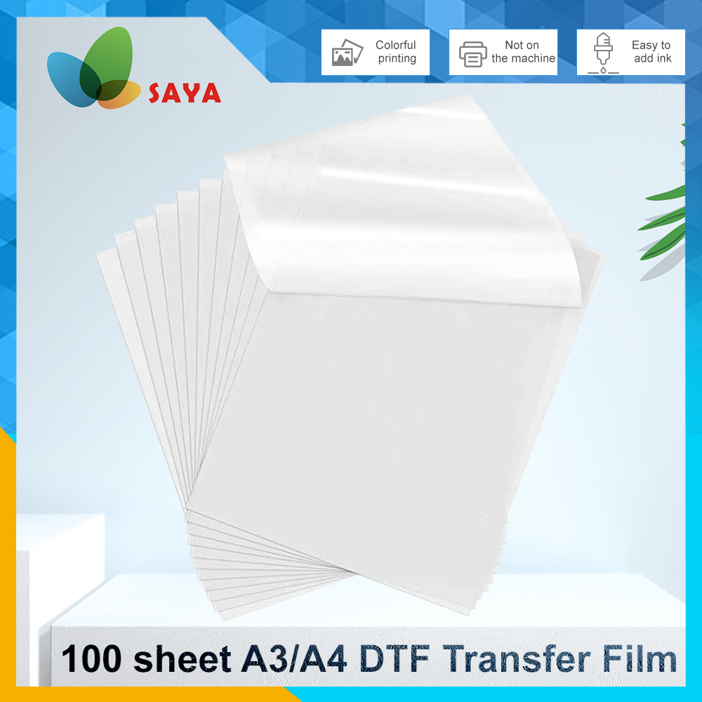 50/100 Pcs DTF Film A3/A4 Doub - Dtf Film Roll A3 ulasan dan harga